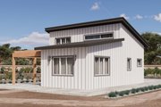 Traditional Style House Plan - 1 Beds 1 Baths 491 Sq/Ft Plan #1106-117 Exterior 