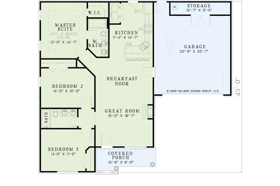 Exterior - Front Elevation 4 for Traditional House Plan #17-1117 - 3 bed, 2 bath