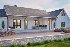 Exterior - Outdoor Living for Farmhouse House Plan #1105-12 - 3 bed, 2.5 bath