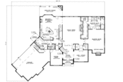 European Style House Plan - 4 Beds 4 Baths 4721 Sq/Ft Plan #17-642 