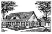 Country Style House Plan - 3 Beds 3.5 Baths 2899 Sq/Ft Plan #15-215 