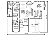 European Style House Plan - 4 Beds 4 Baths 4284 Sq/Ft Plan #65-489 
