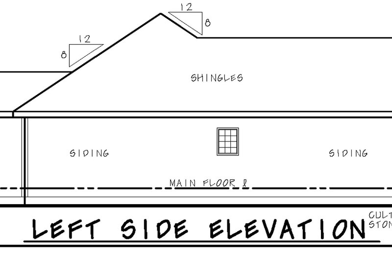 Dream House Plan - Exterior - Other Elevation for Craftsman House Plan #20-2181 - 3 bed, 2 bath