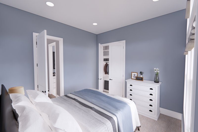 House Blueprint - Interior - Bedroom 1 for Farmhouse House Plan #51-1249 - 3 bed, 2 bath