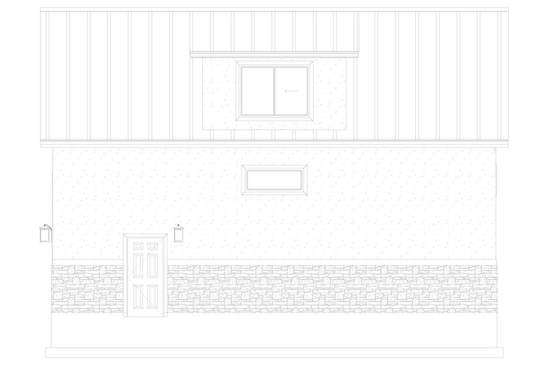 Architectural House Design - Exterior - Other Elevation 1 for Traditional House Plan #1060-334, 0.5 bath