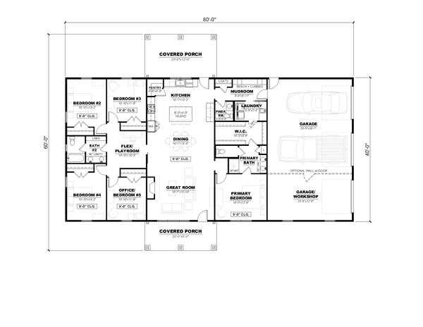 Dream House Plan - Barndominium Floor Plan - Main Floor Plan #1117-6
