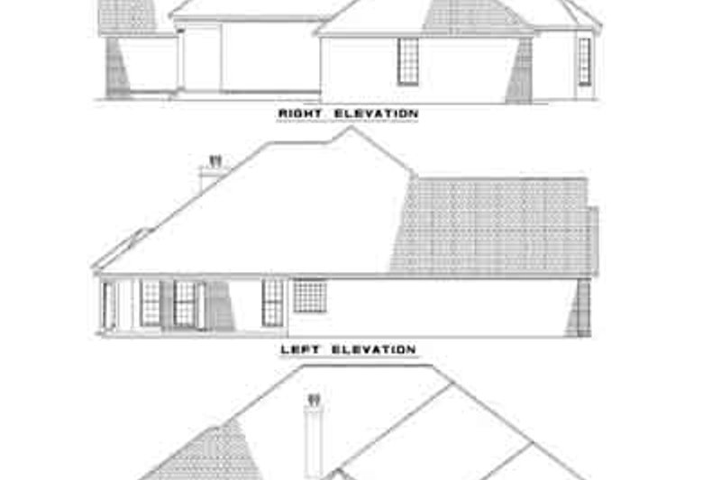 Home Plan - Exterior - Rear Elevation for Traditional House Plan #17-177 - 4 bed, 2.5 bath