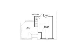 Floor Plan - Upper Floor for Southern House Plan #81-234 - 3 bed, 2 bath