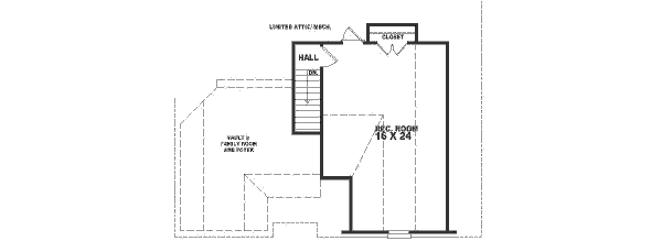 Southern Floor Plan - Upper Floor Plan #81-234