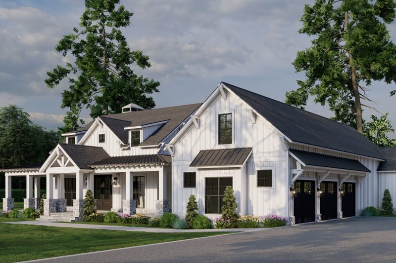 House Design - Exterior - Front Elevation 4 for Farmhouse House Plan #923-395 - 3 bed, 2.5 bath