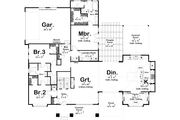 Tudor Style House Plan - 4 Beds 3.5 Baths 3240 Sq/Ft Plan #455-559 