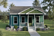 Craftsman Style House Plan - 2 Beds 1 Baths 588 Sq/Ft Plan #1108-8 