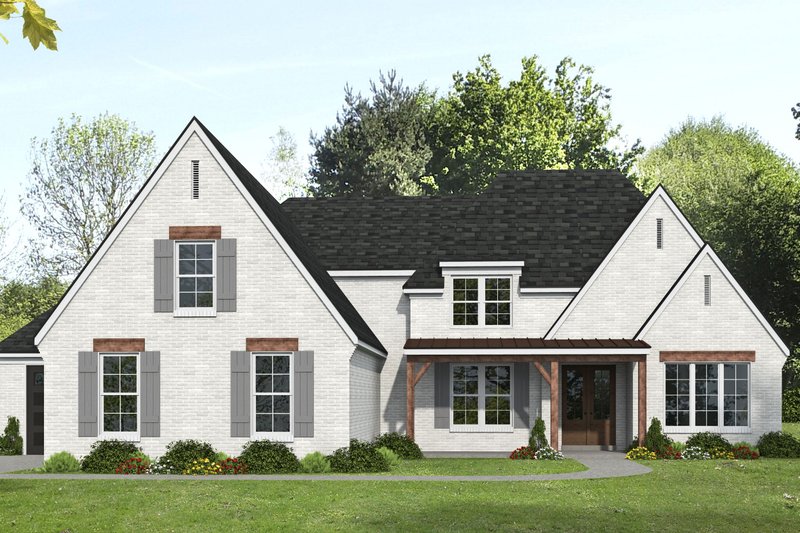 Asc Blueprints Colonial Style House Plan - 5 Beds 3.5 Baths 3679 Sq/Ft Plan #932-1146 ...