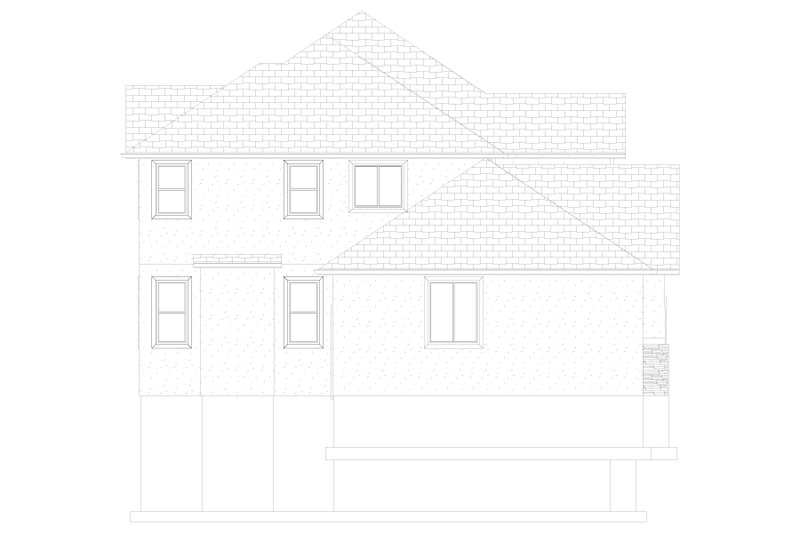 House Blueprint - Exterior - Other Elevation for Traditional House Plan #1060-135 - 4 bed, 2.5 bath