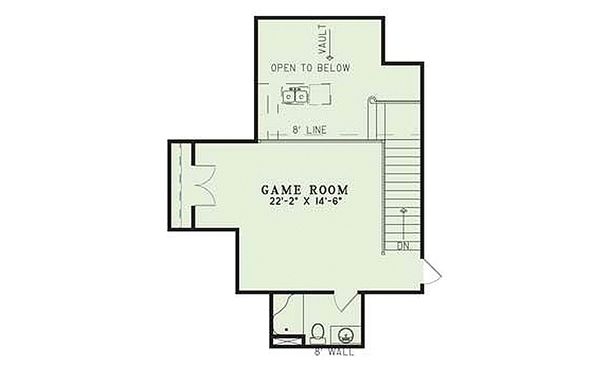 House Design - Southern Floor Plan - Upper Floor Plan #17-238