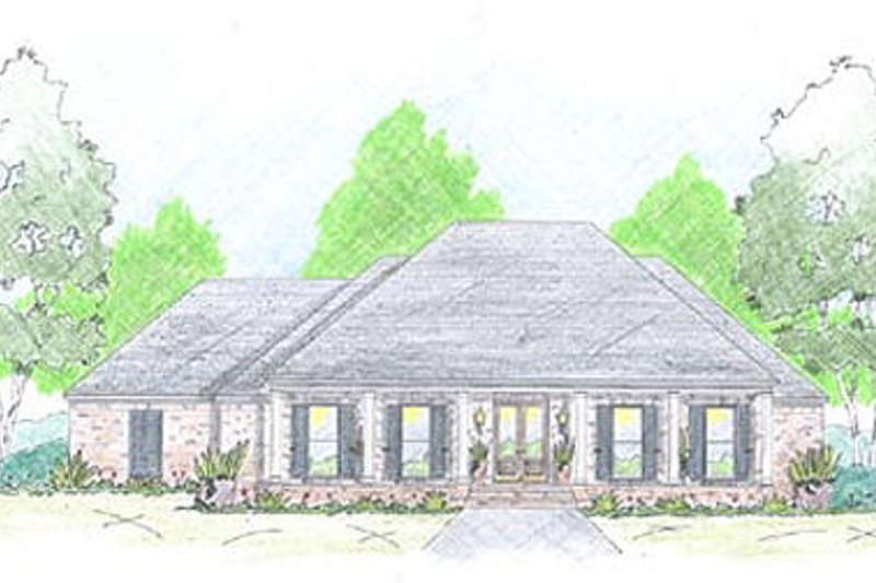 Home Plan - Farmhouse Exterior - Front Elevation Plan #36-465