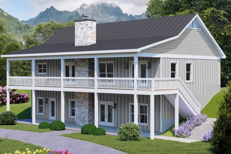 Dream House Plan - Country Exterior - Front Elevation Plan #932-1017