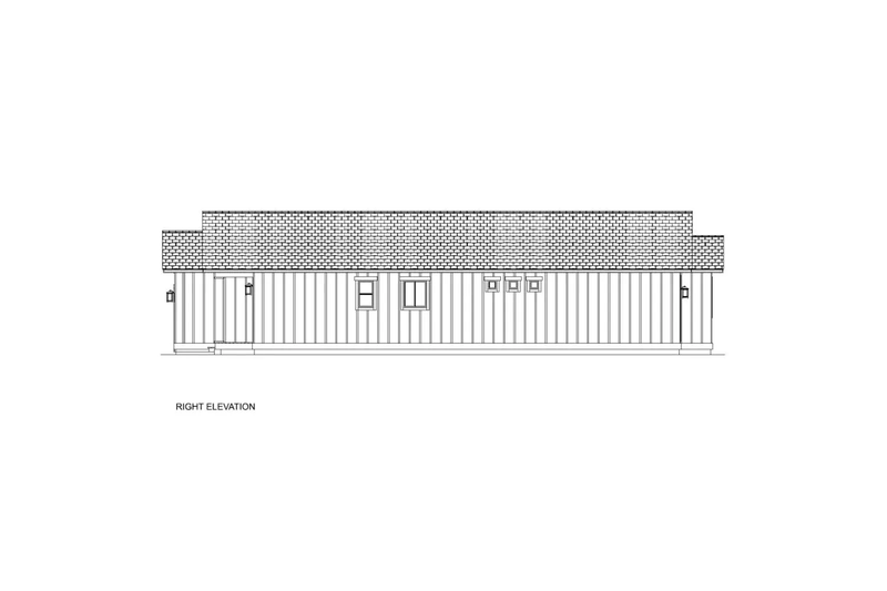 House Design - Exterior - Other Elevation 2 for Craftsman House Plan #126-282 - 3 bed, 2.5 bath
