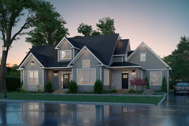 Traditional Style House Plan - 3 Beds 2.5 Baths 2546 Sq/Ft Plan #23-2846