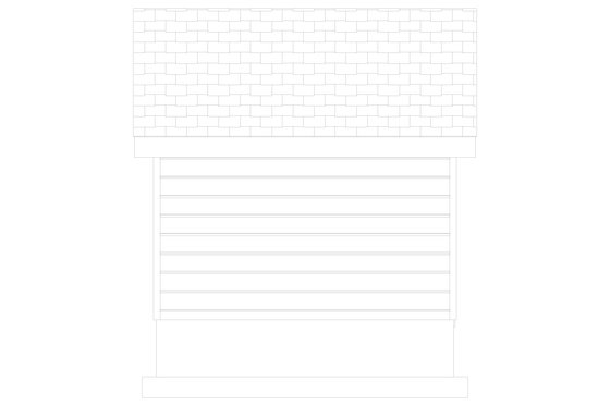Exterior - Rear Elevation 1 for Modern House Plan #1060-229, 0 bath