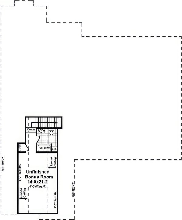Country Floor Plan - Upper Floor Plan #21-577