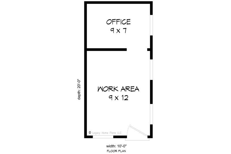 House Blueprint - Floor Plan - Main Floor for Southern House Plan #932-875, 0 bath