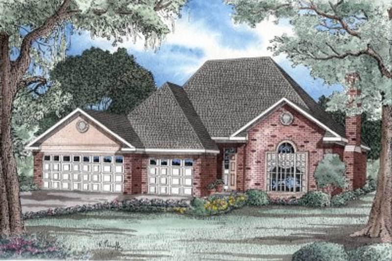 Traditional Style House Plan - 3 Beds 2.5 Baths 2180 Sq/Ft Plan #17-108