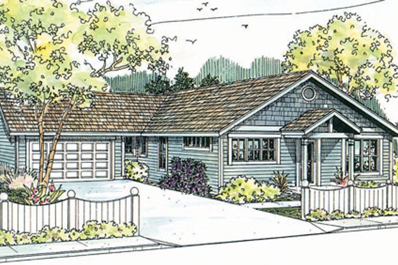 Dream House Plan - Ranch Exterior - Front Elevation Plan #124-720