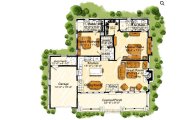 Farmhouse Style House Plan - 2 Beds 2.5 Baths 1812 Sq/Ft Plan #942-60 Floor 