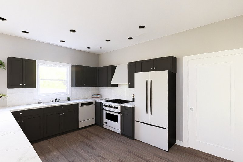 Architectural House Design - Interior - Kitchen for Barndominium House Plan #1064-444 - 2 bed, 2.5 bath
