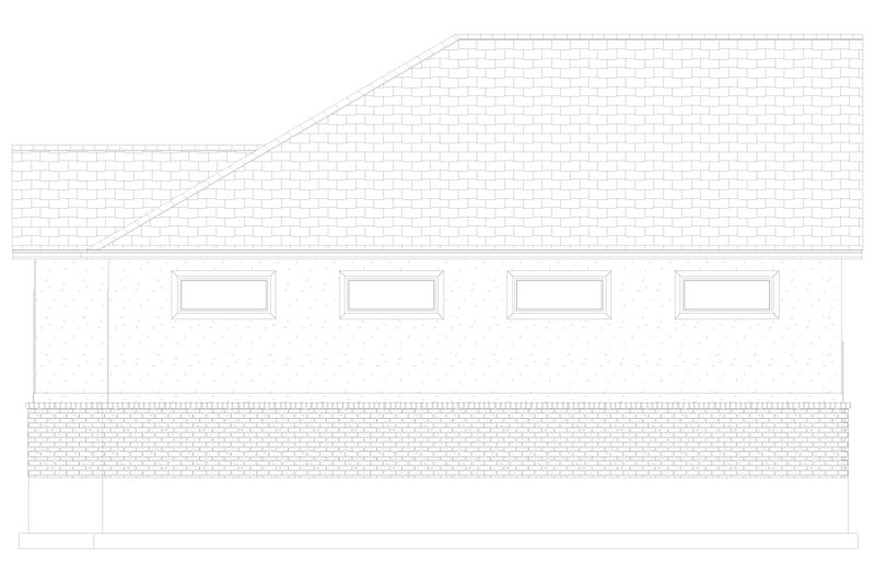 Architectural House Design - Exterior - Other Elevation 3 for Traditional House Plan #1060-126, 1 bath