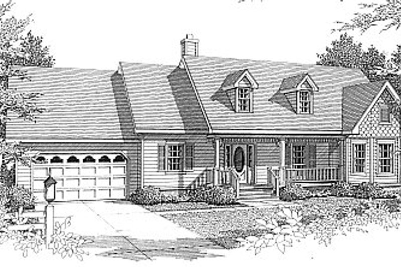 Home Plan - European Exterior - Front Elevation Plan #14-114