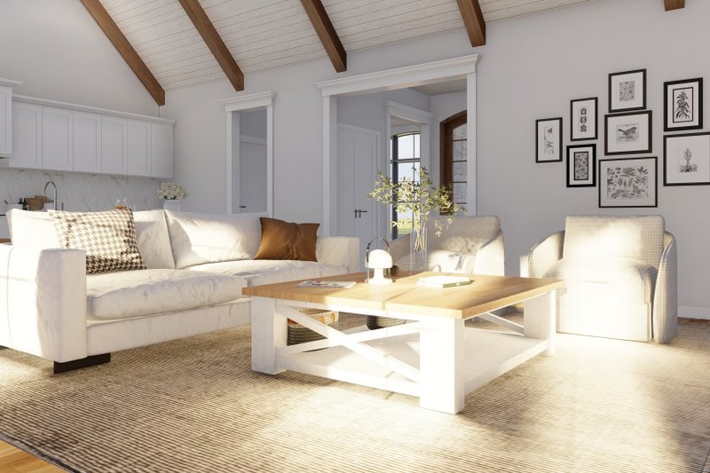 Home Plan - Interior - Family Room 2 for European House Plan #923-80 - 3 bed, 2.5 bath