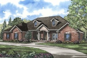 Southern Exterior - Front Elevation Plan #17-230