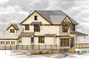 Farmhouse Style House Plan - 3 Beds 2.5 Baths 2346 Sq/Ft Plan #1101-59 Exterior 