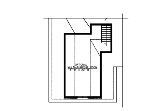Floor Plan - Other Floor for European House Plan #138-234 - 3 bed, 2.5 bath