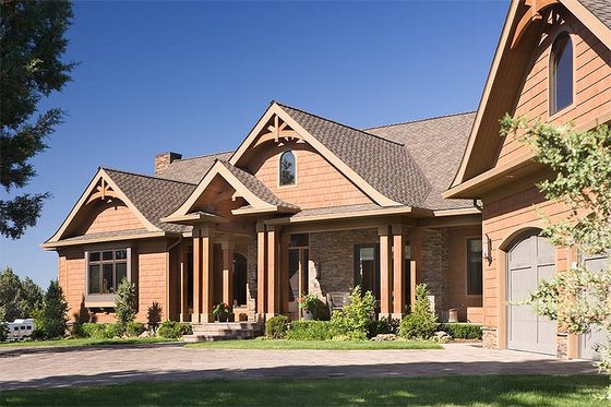 Front View - 5300 square foot Craftsman home