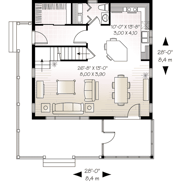 Home Plan - Cottage Floor Plan - Main Floor Plan #23-579
