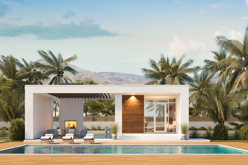 Contemporary Style House Plan - 0 Beds 1 Baths 266 Sq/Ft Plan #1114-108