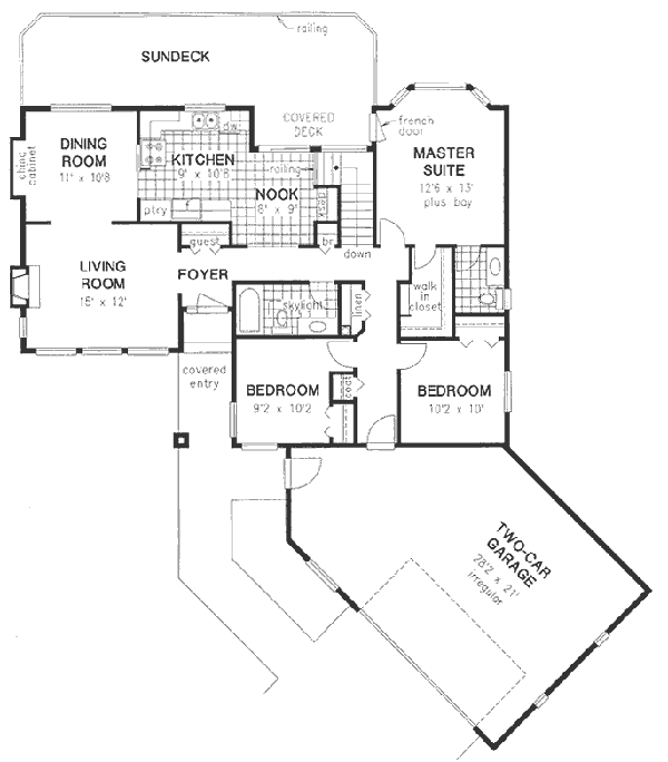 Dream House Plan - European Floor Plan - Main Floor Plan #18-9246