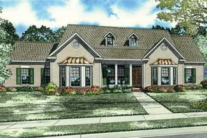 Country Exterior - Front Elevation Plan #17-219