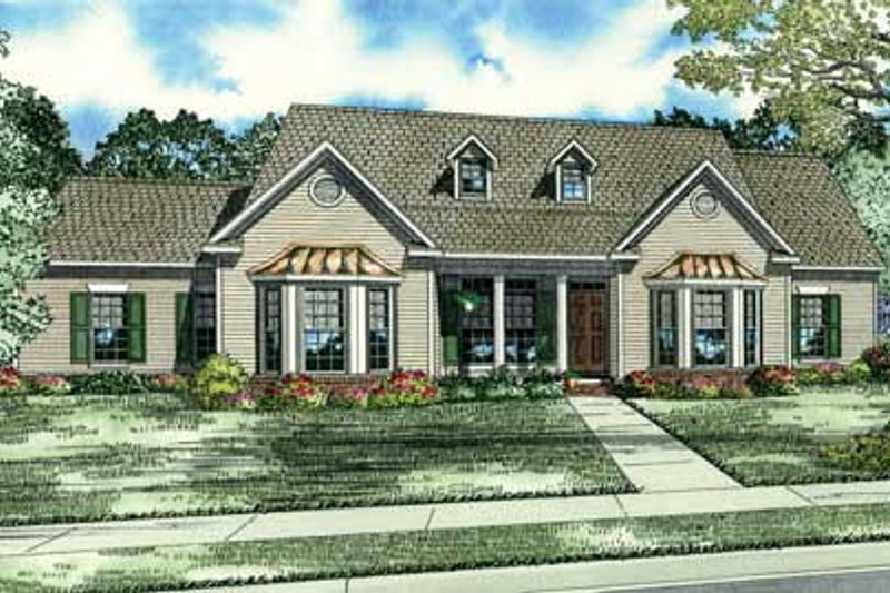 Dream House Plan - Country Exterior - Front Elevation Plan #17-219