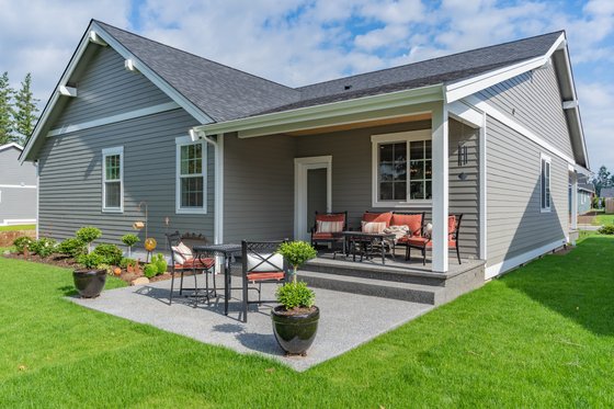 Exterior - Rear Elevation for Craftsman House Plan #1070-98 - 3 bed, 2 bath