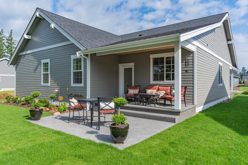 Dream House Plan - Exterior - Rear Elevation for Craftsman House Plan #1070-98 - 3 bed, 2 bath