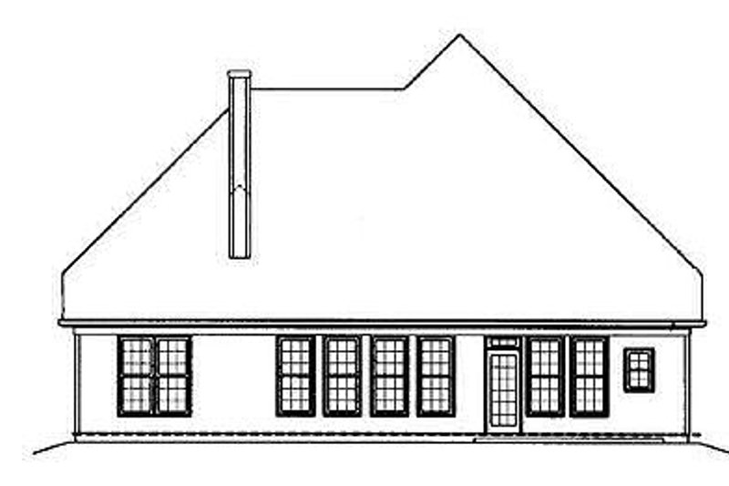 Home Plan - Exterior - Rear Elevation 2 for Colonial House Plan #119-258 - 3 bed, 2.5 bath