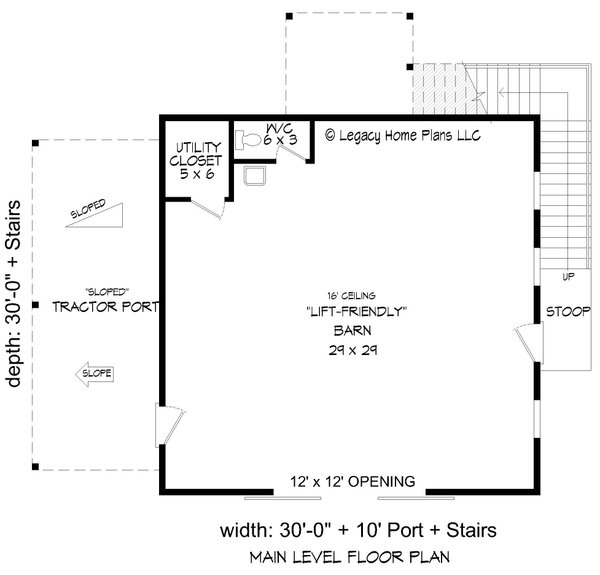 Dream House Plan - Country Floor Plan - Main Floor Plan #932-870