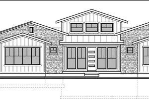 Exterior - Front Elevation 3 for Craftsman House Plan #1073-14 - 3 bed, 2.5 bath