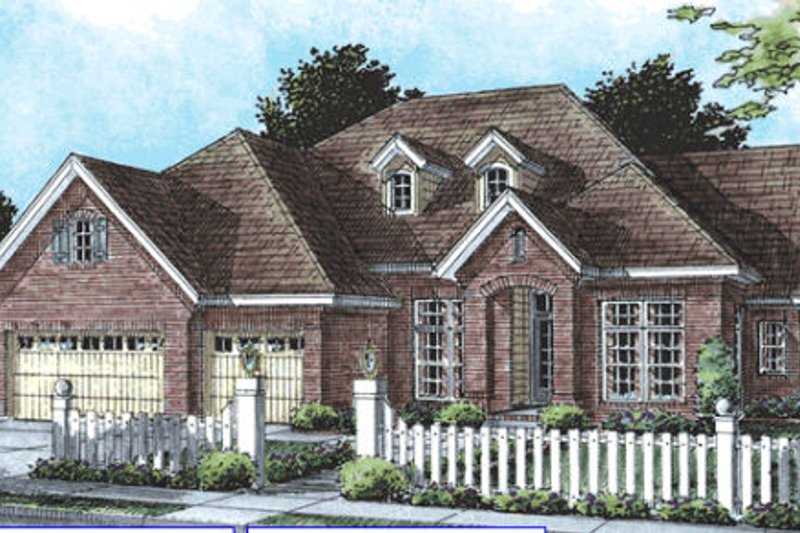 Architectural House Design - Traditional Exterior - Front Elevation Plan #20-1365