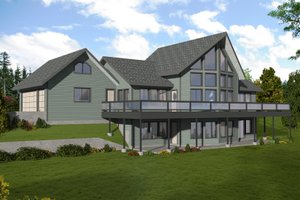 Modern Exterior - Front Elevation Plan #117-135