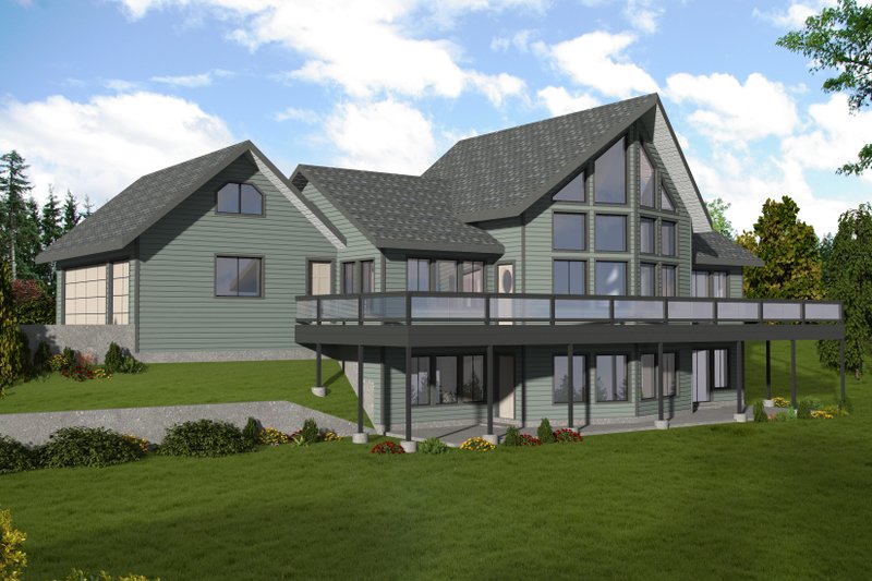 House Design - Modern Exterior - Front Elevation Plan #117-135